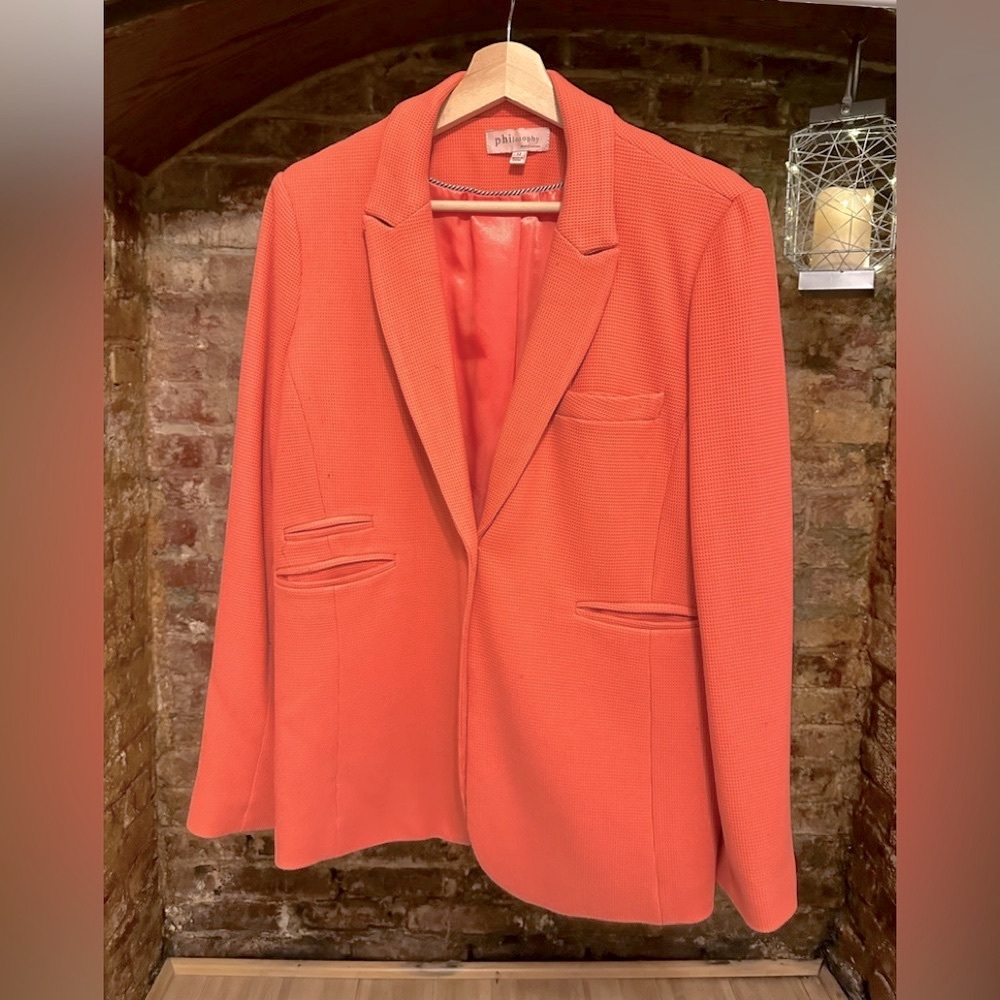 One button blazer